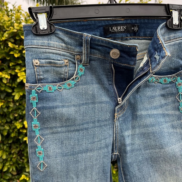 Lauren Ralph Lauren Mojave Blue Wash Jeans - Picture 4 of 15